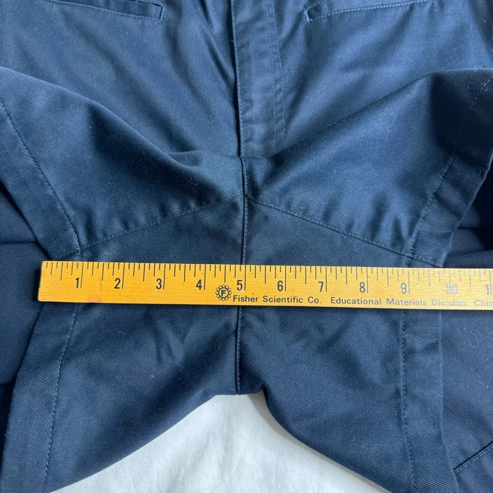 Liz Claiborne Navy Blue High‎ Waisted 5 Inch Inseam Shorts Womens Size 12